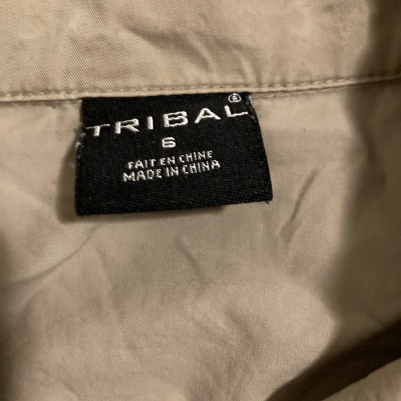 Cute preppy khaki Tribal jacket - Picture 3 of 6